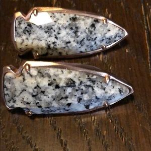 Kendra Scott geometric rose gold earrings